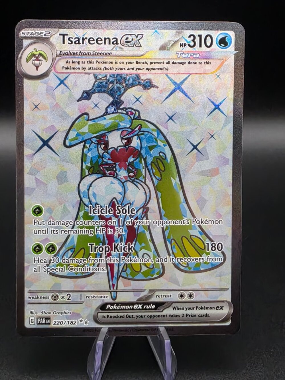 Tsareena ex Ultra Rare Holo SV04: Paradox Rift 220/182 LP Pokémon TCG